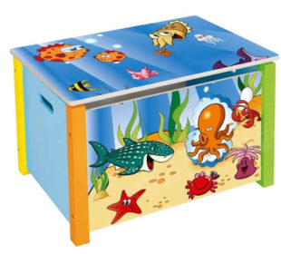 Barevný úložný box na hračky Oceán