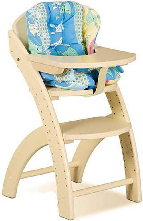 Dětská dřevěná rostoucí židle s pultíkem