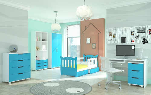 Moderní sestava nábytku do dětského pokoje