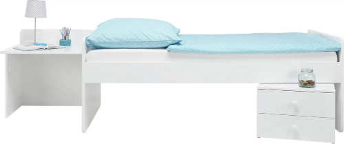 Multifunkční dětský nábytek - po rozložení postýlky vznikne postel, komoda a psací stolek