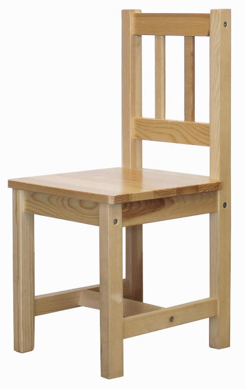 Dřevěná dětská židle z masivní borovice