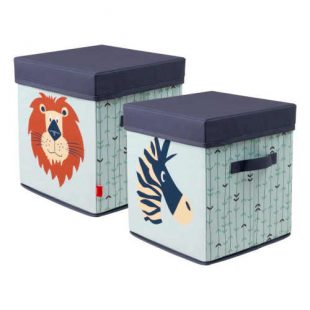 Úložný box na hračky s obrázky zvířat
