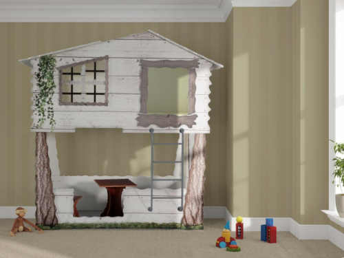 Luxusní dětská postel - domeček na stromě