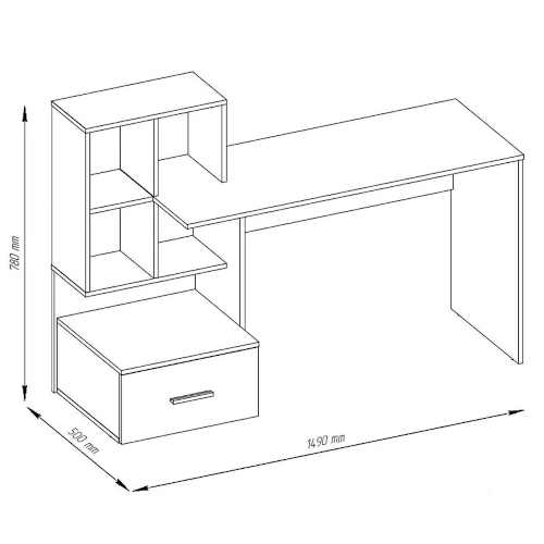 psací stůl Baumax - rozměr