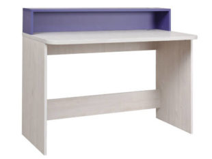 Dětský psací stůl v provedení dub bílý-fialová